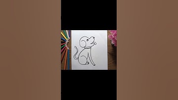 drawing a dog using numbers and letters #draw #simpledrawing #simplestrokes #digitalpainting #us