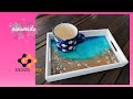 DIY. Bandeja Marina Personalizada con Resina  // Personalized Beach Resin Tray