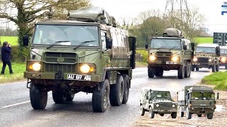 Royal Artillery convoys on the move in 2024