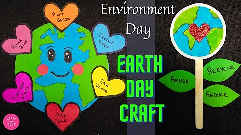 Environment Day Craft | Paper Craft | Environment Day | Earth Day | School Project @craftthebest1