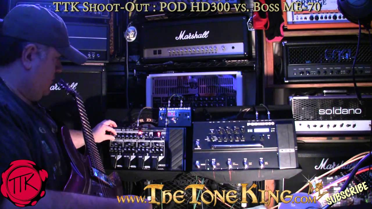Shoot-Out : Line 6 POD HD 300 vs. Boss ME-70  Plus Demo