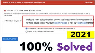 how to fix google adsense policy violation issue - adsens approvel