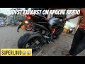 Loudest Exhaust on 2021 APACHE 310 rr | Super Loud Exhaust | full system exhaust | PS MotoTube