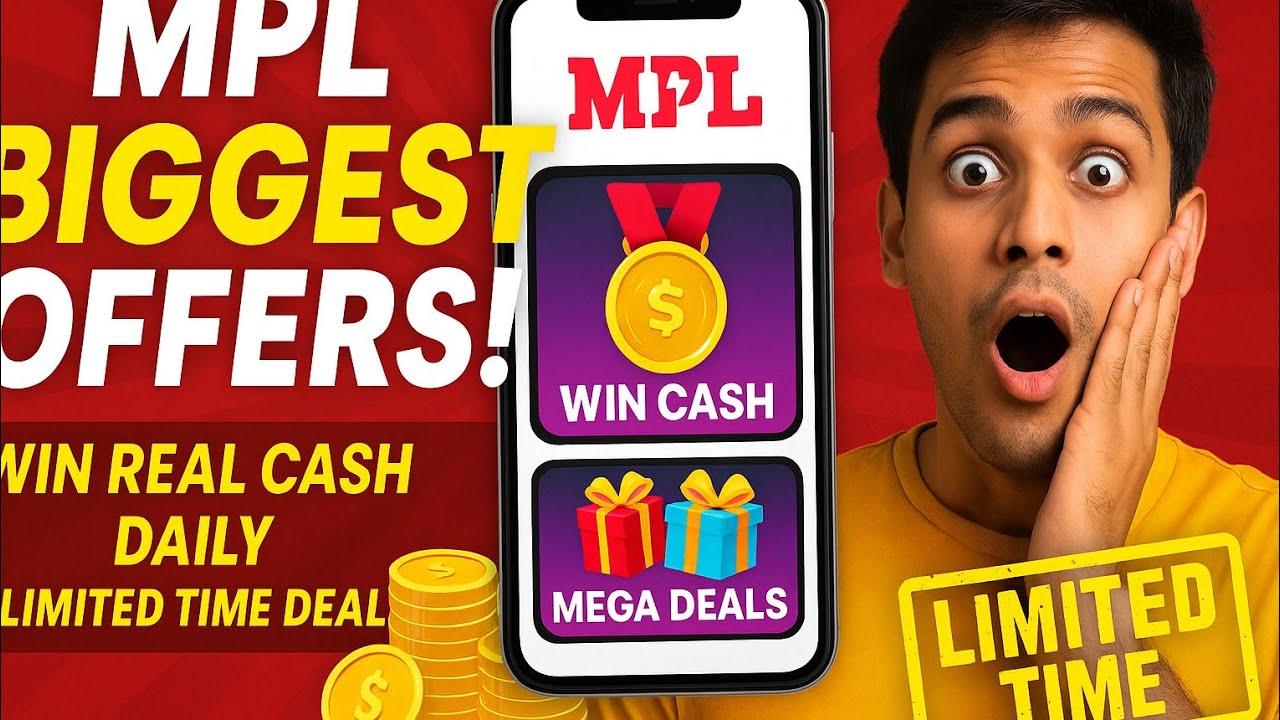"MPL Biggest Offers🤑 Ever! Win Real Cash Daily💸 | Limited Time Deal!"