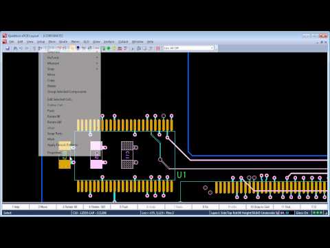 Xpedition xPCB: Context-based selection and editing