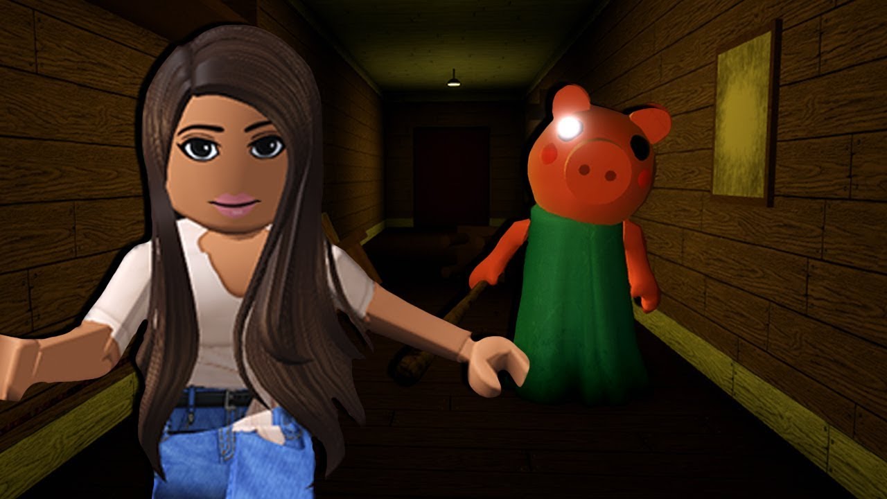 Being Chased By Piggy Youtube - roblox character running girl