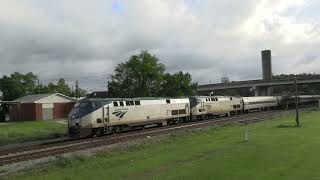 AMTK P42 Duo arrives at Jesup, GA's amtrak station. 6/10/2026