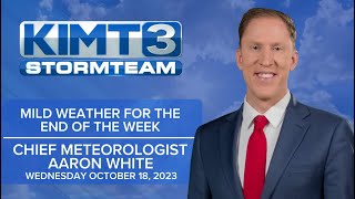 Tracking sunny and mild conditions for the end of the week