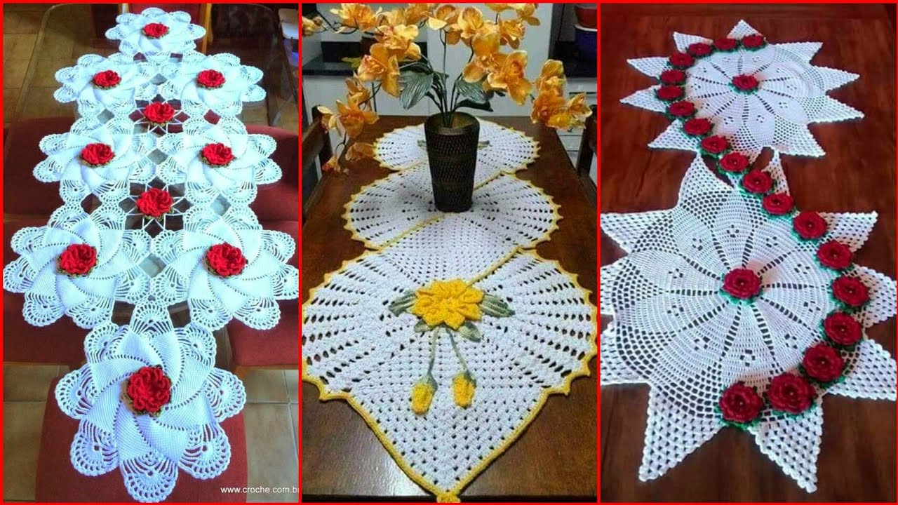 Super exotic and attractive designer Crochet table mats ideas for your