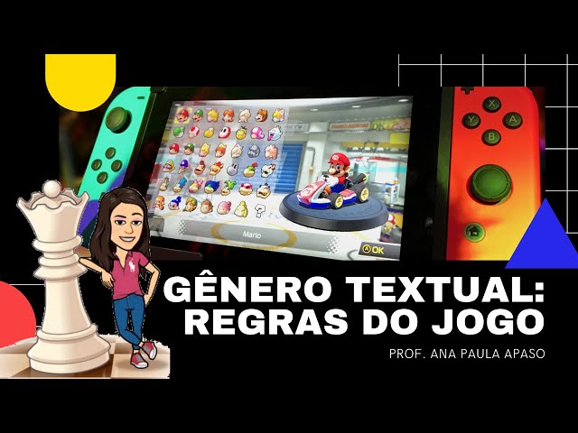 Regras do jogo: Gênero textual - Plano de aula de gêneros textuais