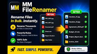 MM SimpleTools FileRenamer V1.0 – Windows-Dateien schnell umbenennen