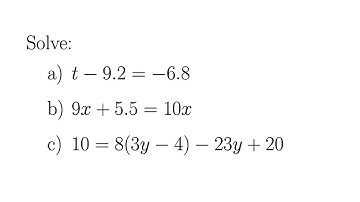 Addition and Multiplication Properties of Equality Examples