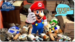 SMG4:Mario Cleans the House reaction (@SMG4) @icefire2104