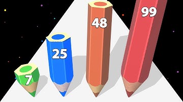 COLOR PENCIL RUN - ASMR Gameplay. Level Up 