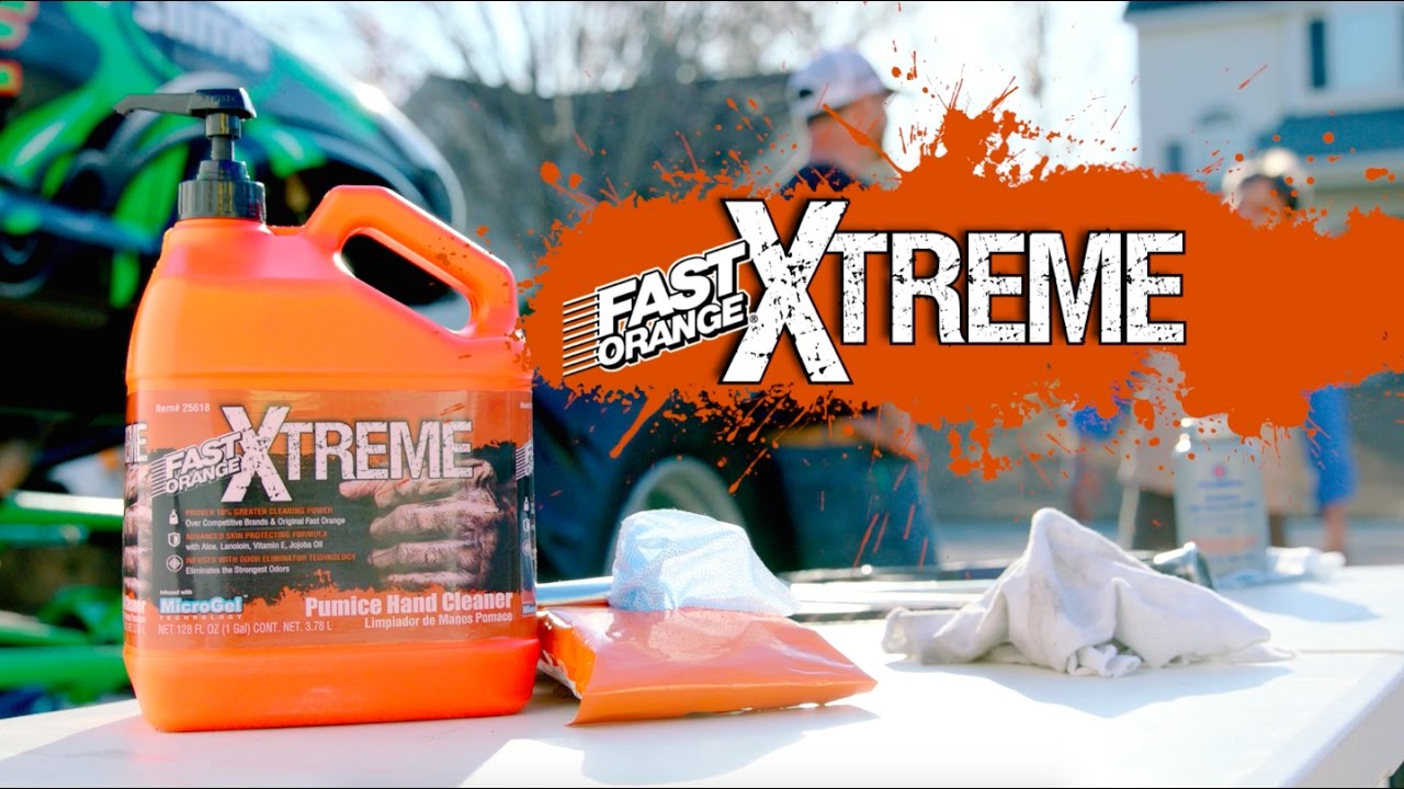 automotive hand cleaner for mechanic fast orange xtreme youtube