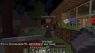 Playing Minecraft on the Goose SMP!