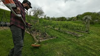 Stihl FSA 85 - Mähfaden aufspulen und Beetkanten freischneiden