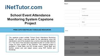 School Event Attendance Monitoring System Capstone Project