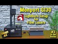 Lightburn setup fiber laser  monport gi30