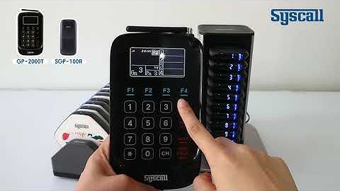 Réglage de la sonnerie des bipeurs (BuMtLE) GP2000T - SYSCALL