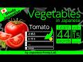 Vegetable in Japanese 🍅| Learn Japanese Vocabulary (Hiragana Katakana Kanji)