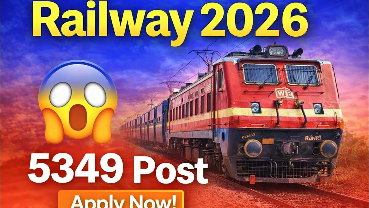 Railway Apprentice 2026 Apply Online | 5349 Vacancy | 10th ITI Pass | Full Details 