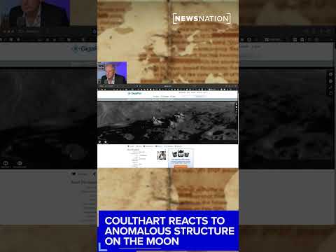 Ross Coulthart reacts to anomalous structure on the moon