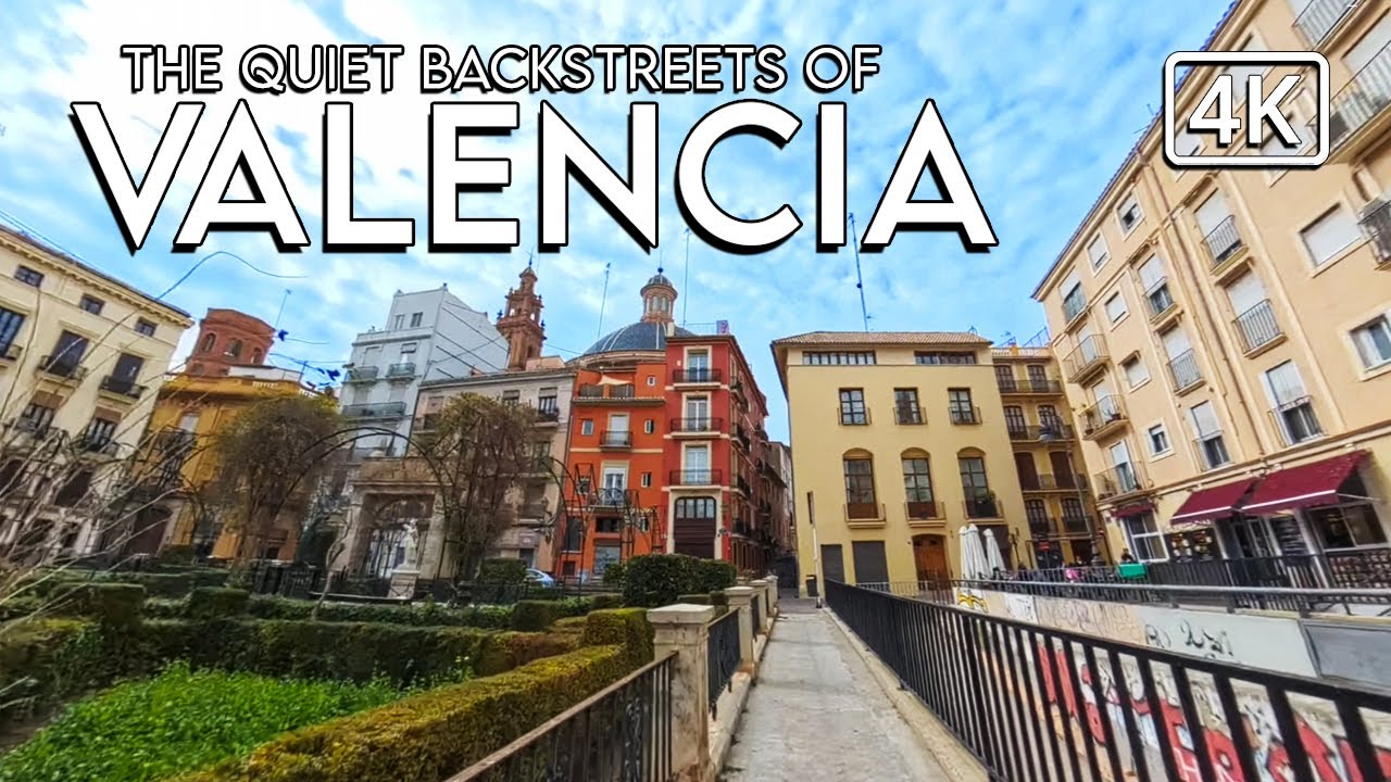 The Quiet Backstreets Of Valencia - Cycling Tour in 4k | Insta360