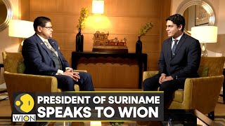 President of Suriname Chandrikapersad Santokhi speaks to WION