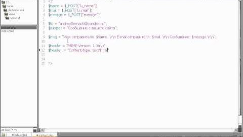 ВИДЕОКУРС ПО PHP.ПРАКТИЧЕСКАЯ ЧАСТЬ. Отправка почты