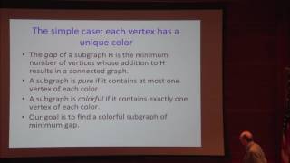 The Colorful Connected Subgraph Problem - Richard Karp