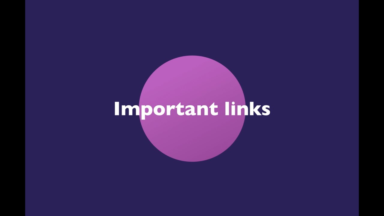 24. Important links