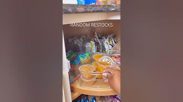 Random Restocks Target + Walmart Finds 🤍 #ASMR #Restock #reset #organization #kitchenorganization