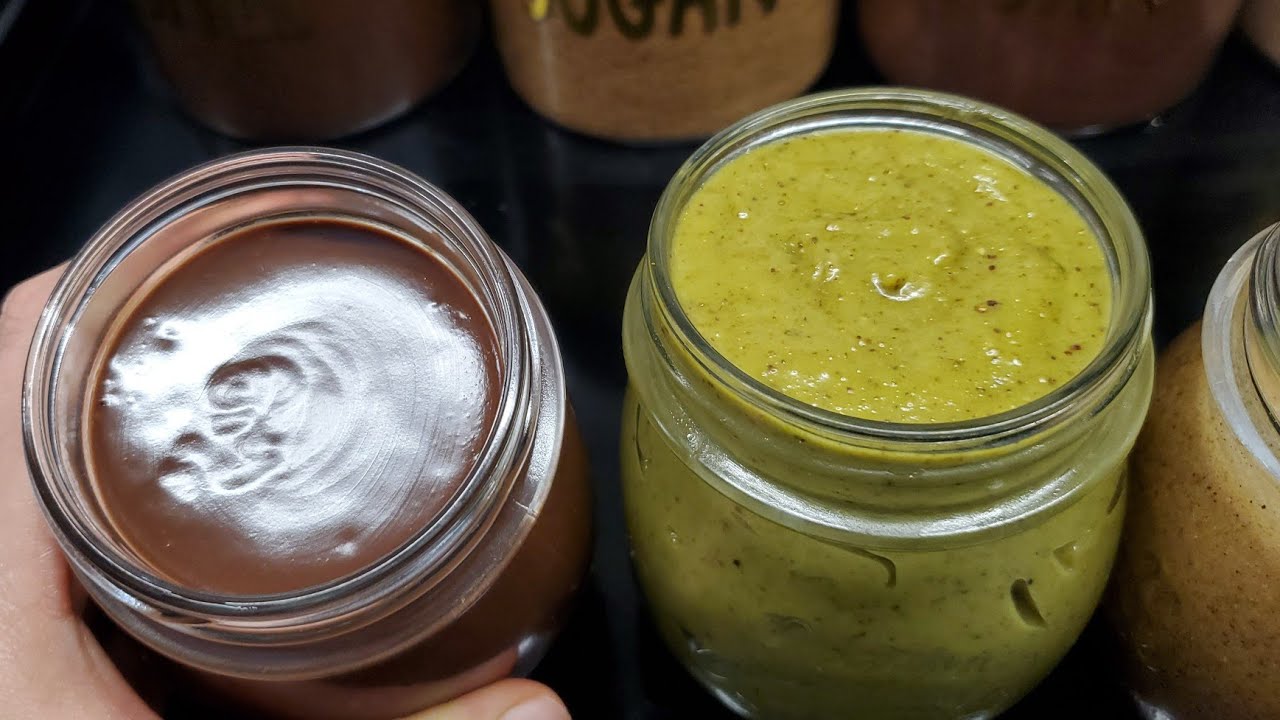 زبدة الفستق زبدة اللوز زبدة البوفريوة النوازيت creme pistache / beurre de noisette / beurre d'amande