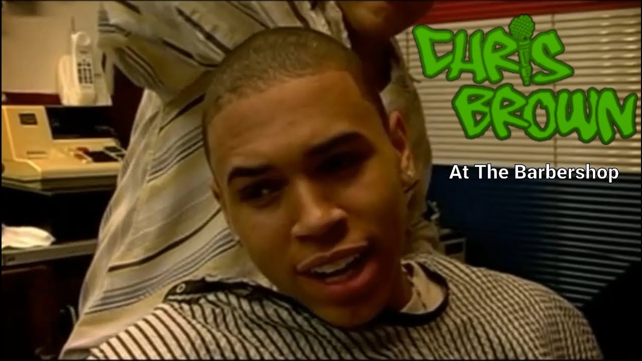 Chris Brown In A Barbershop Getting Trimmed Up (2005) (Rare)