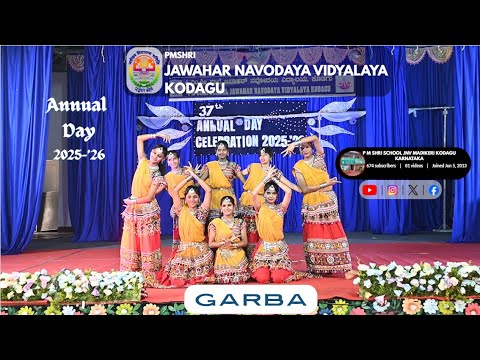 Garba – Folk Dance of Gujarat | Annual Day 2025–'26 | PM SHRI JNV ...