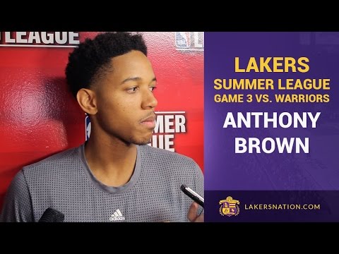 Anthony Brown: 'I'm The Best Defender On The Team'