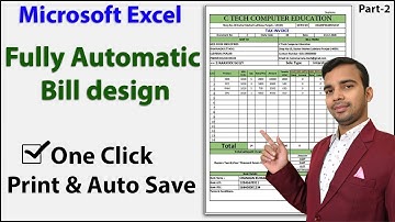 How to create GST tax invoice in Excel, One Click Auto Print And Auto Save for Limited Company