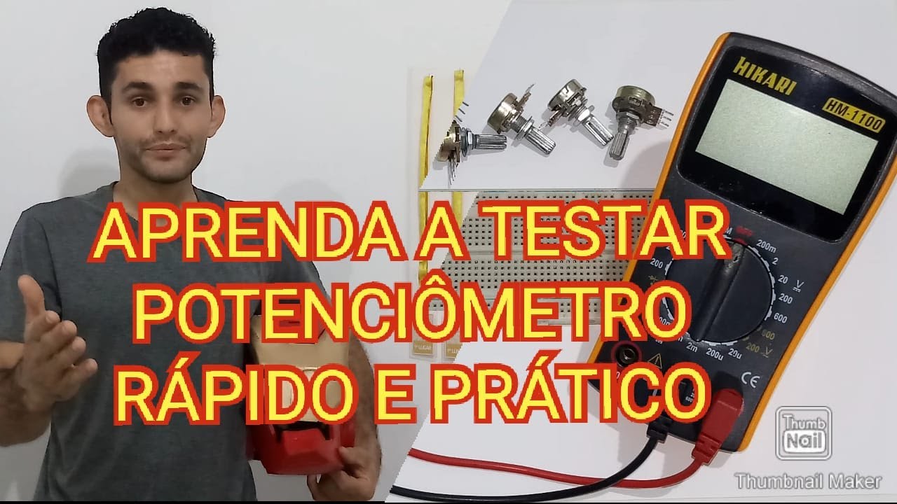 Como Testar Potenciômetro Usando o MULTÍMETRO DIGITAL - YouTube