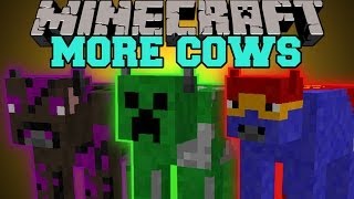 Minecraft: MORE COWS (FLYING COWS, CREEPER COWS, SUPER COWS) More Cows Mod Showcase screenshot 1