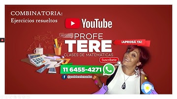 EJERCICIOS RESUELTOS COMBINATORIA