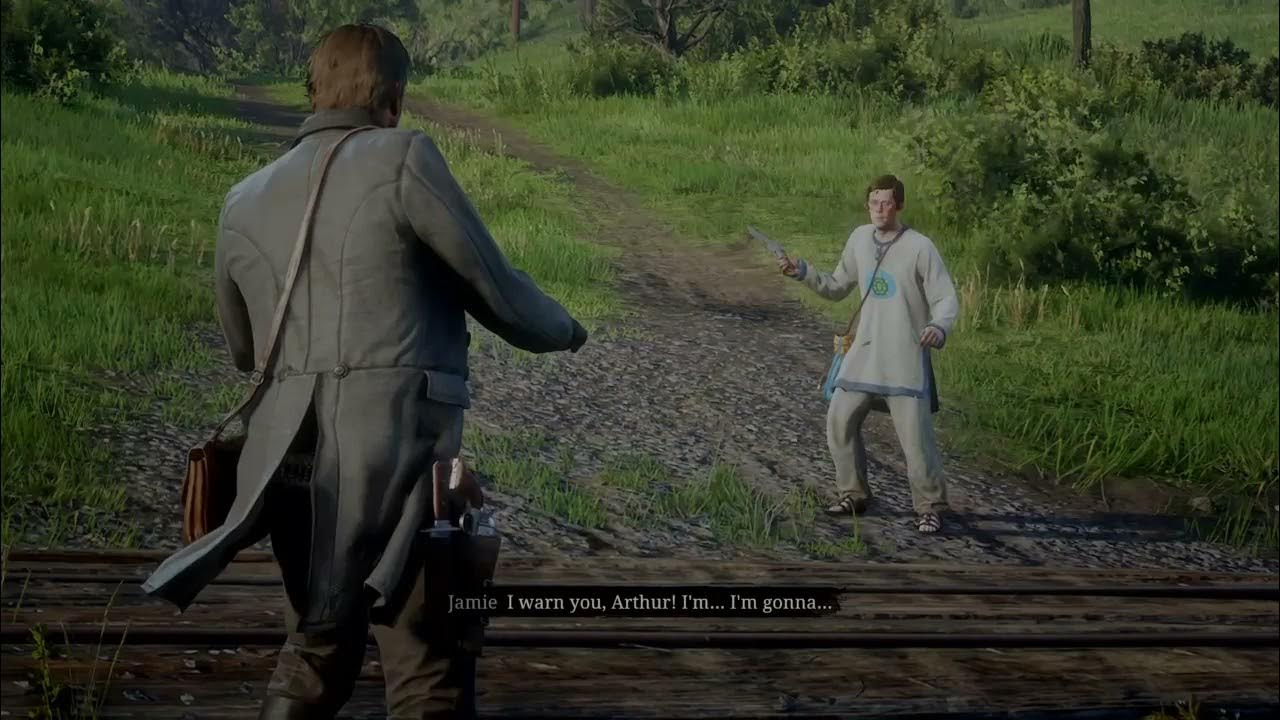 How To Stop Jamie From Killing Himself Rdr2 RDR2 - Letting Jamie Shoot Himself - YouTube