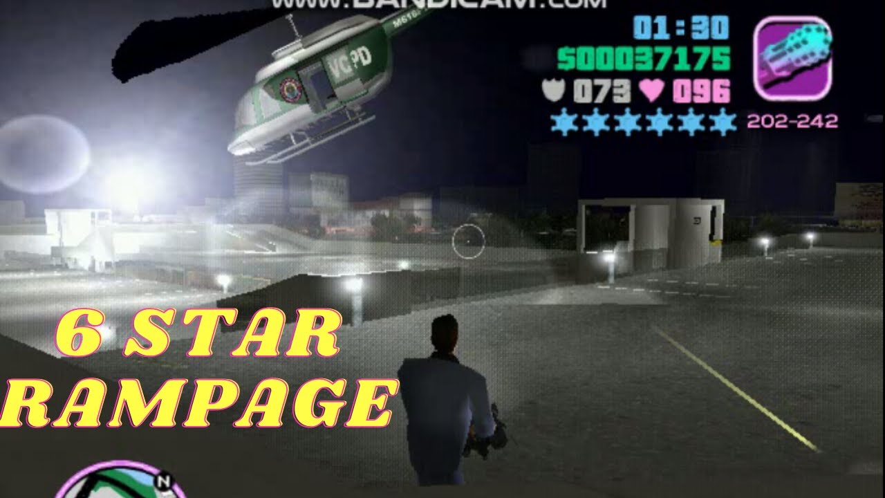 GTA VICE CITY 6 STAR SHOOTOUT YouTube 