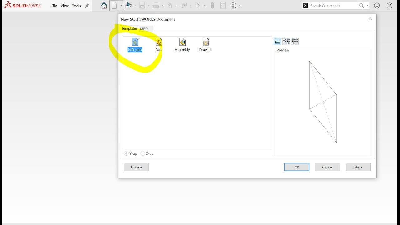 How to Create Custom Solidworks New Part Templates - YouTube