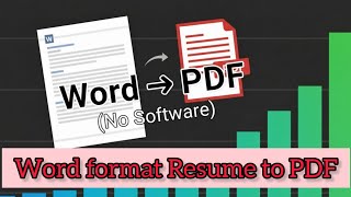How to Convert a Word Document to PDF | Convert Word Resume to PDF (2025 Guide) @computerskillsandgk
