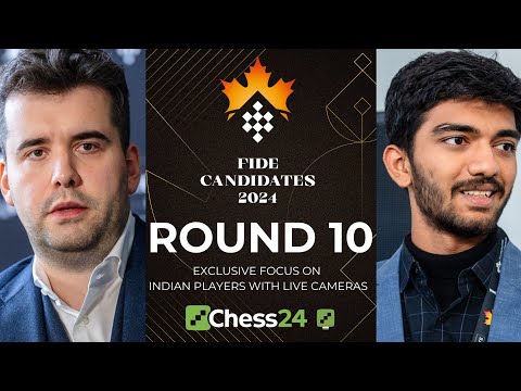 FIDE CANDIDATES 2024 DAY 10 | NEPO VS GUKESH, PRAGG VS VIDIT