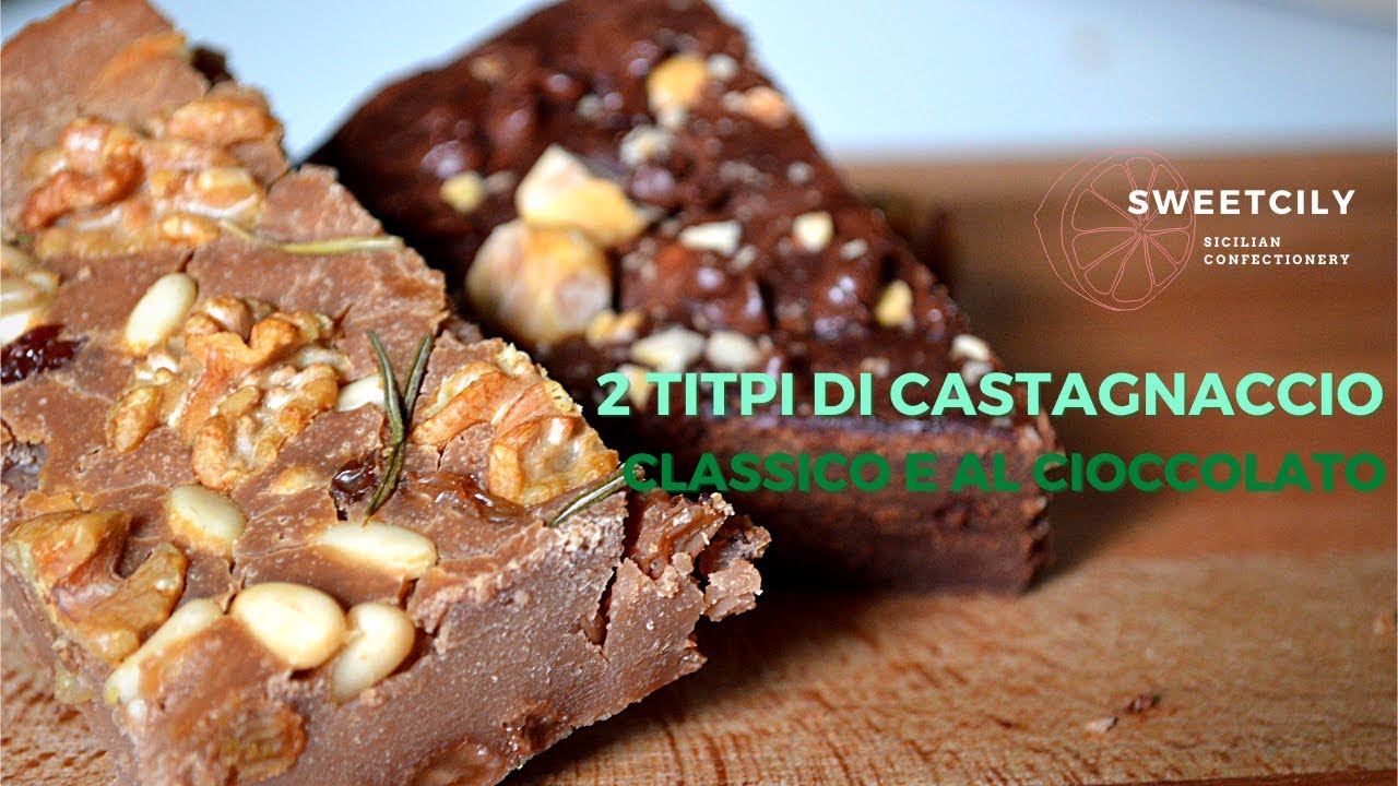 Castagnaccio classico e al cioccolato - ricette vegan 🌿 | Sweetcily