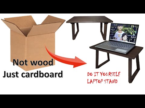 Video: Doe-het-zelf laptoptafel. Zelfgemaakte laptop tafel in bed