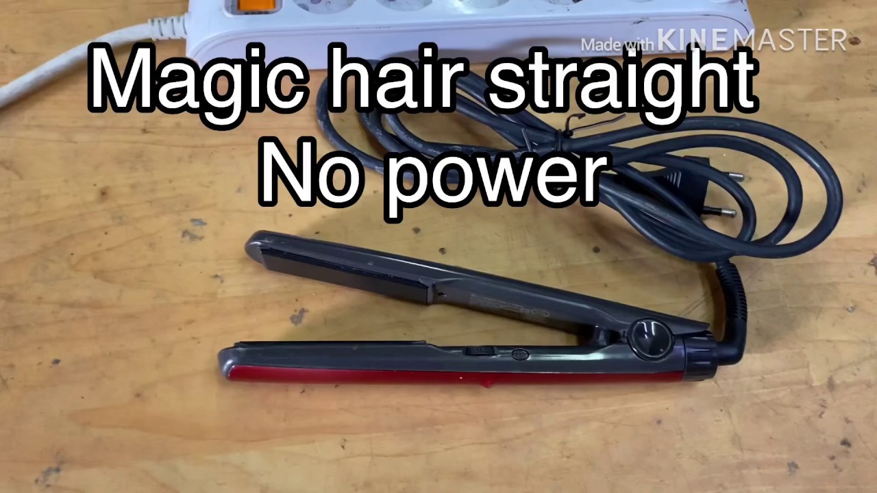 How to repair a hair straightener faulty cable YouTube
