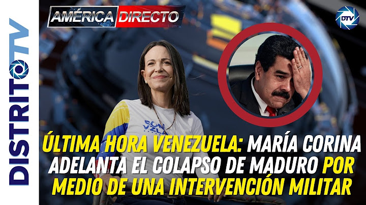 🔴ÚLTIMA HORA🔴 MARÍA CORINA ADELANTA EL COLAPSO DE MADURO POR MEDIO DE UNA INTERVENCIÓN MILITAR